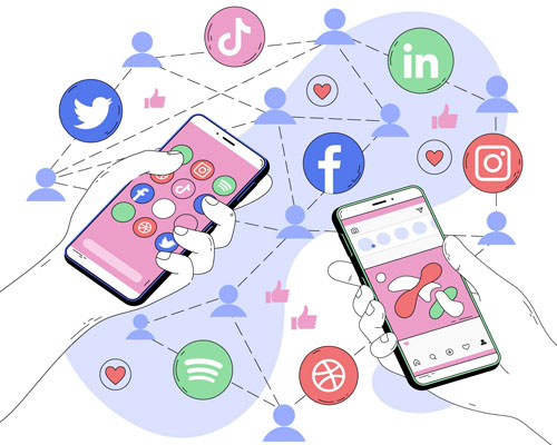 Social media marketing works by creating and sharing content on social media platforms